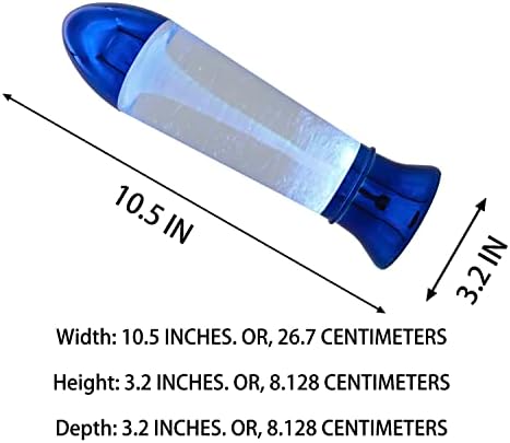 YAKii 10.5" Tornado Lamp LED Color Changing,Tornado Maker Science Toy, Battery/USB Cable Operated,Christmas Day Decoration Blue