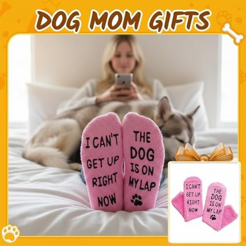 HAPPYPOP Dog Socks for Mom Dad - Dog Lovers Gifts for Women Men, Pet Lover Christmas Gifts