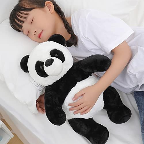 18" Panda Bear Stuffed Animal Plush Toy Cute Soft Body Doll Pillow Kawaii Giant Panda, Gift for Kids Boy Girl Birthday Valentines Christmas