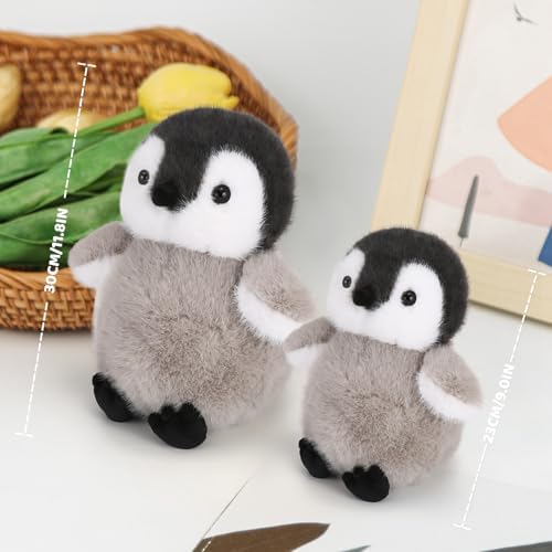 Soft Penguin Plush Stuffed Animals 9" Cute Penguin Stuffed Plushies Pillow Birthday Christmas Valentine's Day Gifts for Kids Girlfriend(Small)