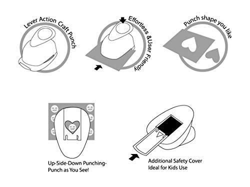 Bira 3 inch Fir Tree, Christmas Tree, Christmas Punch, Lever Action Craft Punch for Paper Crafting Scrapbooking Cards Arts DIY Projects