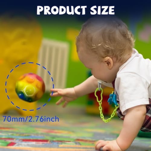 Space Moon Bouncy Ball - Moon Shape High Bouncing Ball for Hand-Eye Coordination - Ideal for Athletes - Great for Christmas, Halloween, Summer Camp, Easter