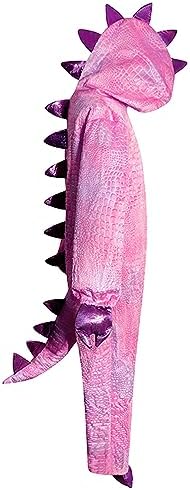 DEAR MODEL Girls Pink T-rex Costume Halloween Cosplay Dinosaur Costume for Kids 3-14 Old…