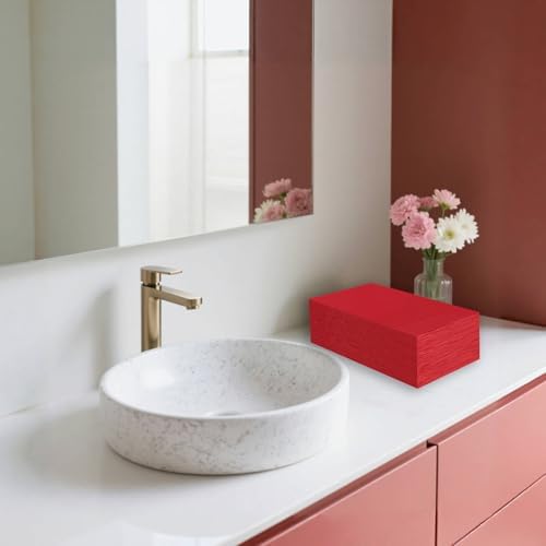 100 Pcs Red Paper Napkins Disposable - Red Guest Dinner Napkins for Bathroom Wedding Birthday Anniversary Christmas Party