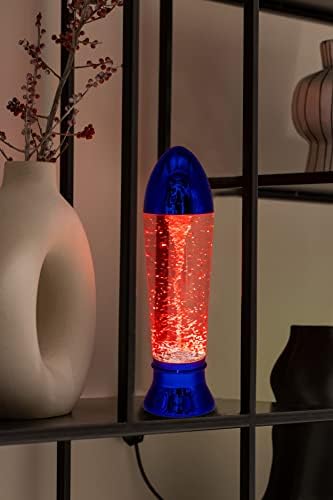 YAKii 10.5" Tornado Lamp LED Color Changing,Tornado Maker Science Toy, Battery/USB Cable Operated,Christmas Day Decoration Blue