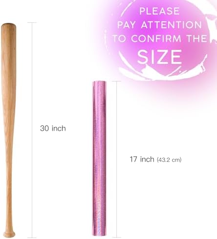 WRAPAHOLIC Pink Wrapping Paper Roll - Mini Roll - 17 Inch x 16.5 Feet - Metallic Holographic Star Wrapping Paper for Birthday, Wedding, Baby Shower, Bridal Shower, Christmas