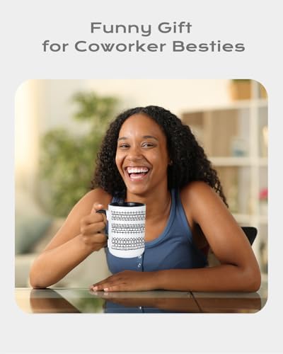 15OZ Funny Hidden Message Coffee Mug, Novelty F This S Ceramic Office Gifts for Coworker & Best Friend & Brother, Unique Cup Gag Gifts for Birthday & Christmas