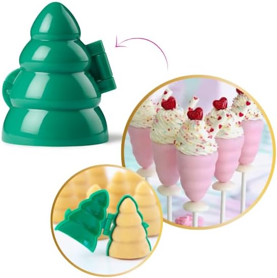 The Original My Little Cakepop Pro Cake Pop Mold since 2010. Christmas Tree Shaped. Injection Molded with ABS Food Grade BPA Free Plastic. Hygienic and strong. Use for Cake Pops, Play Dough, and More.