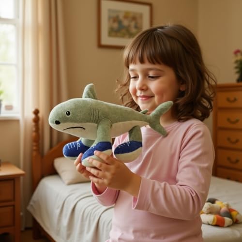 15" Inches Tall Italian Brainrot Plush Toys Tralalero Tralala Shark Stuffed Animals Cute Plushie Weird Stuff Meme Dolls for Kids Boys Girls Birthday Christmas Funny Gift Ideas