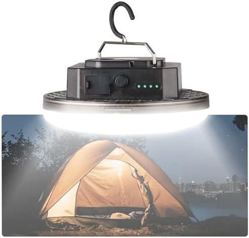 12000mAh 4000LM Camping Lights 3 Lighting Modes Bright Rechargeable LED Lamp 40W Hanging Tent Lights IPX5 Waterproof,Magnet,Power Failure Emergency Survival Kits & Christmas Day Gift