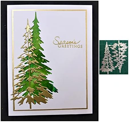 Woodland Dies for Card Making Merry Christmas Die Cuts Metal Cutting Dies Snowflake Tree Embossing Dies for Scrapbooking