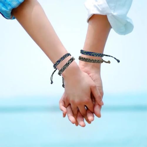 12 pcs Braided Friendship Bracelets for Teen Boys Adjustable Paracord Bracelets Handmade Goody Bag Stuffers Easter Basket Filler Tween Teenager Birthday Christmas Camping Party Favors