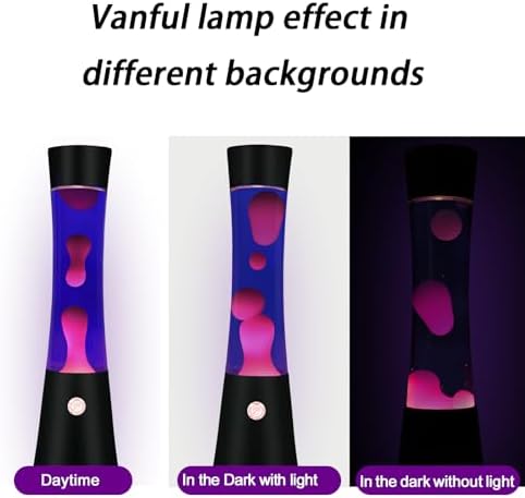 16" Purple Liquid Motion Lamp with White Wax Black Base for Adults and Kids, Large Magma Lamp as Home Office Bedroom Christmas Party Decoration, Mood Lamps for Girls Boys Teens as Night Light