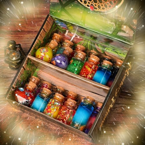 UOMTFAI Mystery Potion Craft Kit for Kids, Mix 20 Magic Wizard Potion, Creative Christmas Decorations Birthday Gifts Toys for Boys and Girls Age 6 7 8 9 10+