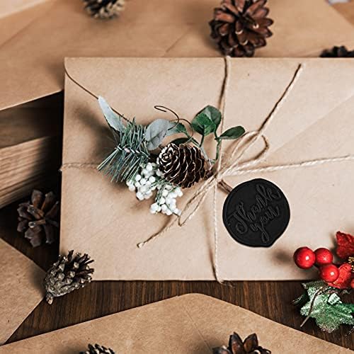 102 Pieces Octagon Wax Seal Beads, Premium Black Sealing Wax Beads for Letters and Certificates, Valentine’s Day Cards, Wedding Invitations, Wine Package, Gift Wrapping, Christmas Card