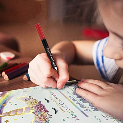 Whaline Outline Shimmer Markers 12 Colors Double Line Outline Pens Stocking Stuffers for Teen Girl Gifts Trendy Stuff Glitter Metallic Gel Pens for Birthday Christmas Card Journaling Drawing Crafting