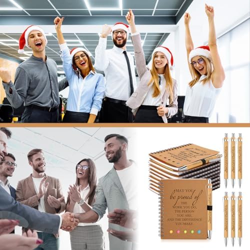 10 Sets Inspirational Medical Assistant Week Notebooks Bulk Employee Appreciation Gifts Spiral Weekly Planner Notebook with Sticky Notes Pens for Christmas Coworker (May You Be Proud)