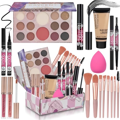 Makeup Kit for Women Teen Girls Full Kit Makeup Sets for Teens Eyeshadow Makeup Gift Set fo Women Teenagers Christmas Makeup Kits for Teens