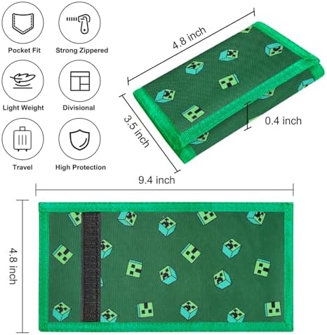 bdqpin Kids Wallets for Boys Girls Teen,Cheap RFID Trifold wallet for 3-5-7-9-11-13Ages,Toddler/Youth Wallet for kids with Zipper Coin Pocket,Novelty Wallet for kids Birthday/Christmas Gifts-WDSJ002