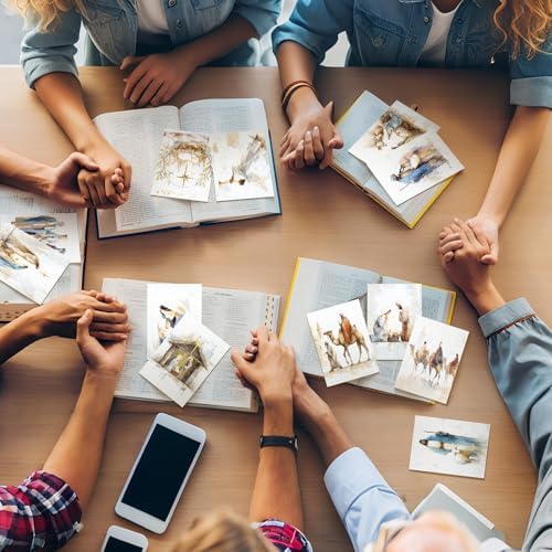 Cholemy 36 Set Nativity Scenes Christmas Cards with Envelopes Jesus Traditional Religious Holy Night Christmas Greeting Cards Nativity Scenes Church Xmas Decoration for Women Family Holiday Gift