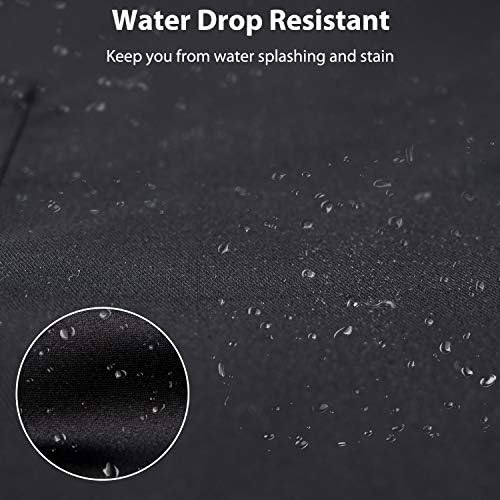 YIKA® I AM EVERYTHING® Apron Couples, Christmas Gifts for Couples: Waterproof Aprons for Women Men, with Adjustable Neck Strap with Extra Long Ties, 2 Pockets (Black)