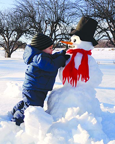 Pearhead Build A Snowman Decorating Kit, A Great DIY Snow Day Craft For Kids, Holiday Decorations for Kids, Snowman Pieces Kit, Christmas Gifts For Kids