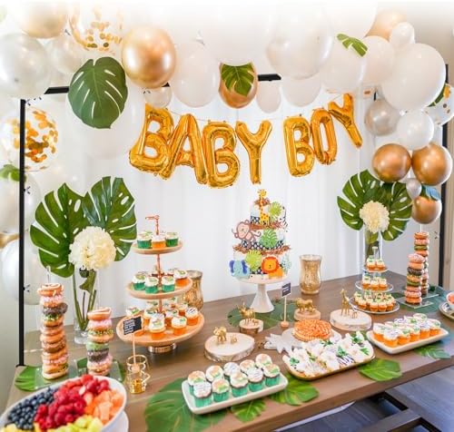 Over The Table Rod Stand with Clamps - Adjustable Table Arch Stand, Metal Table Rod for Wedding, Birthday, Halloween, and Christmas Decorations (29"-97" Length, 26"-42" Tall, Black)