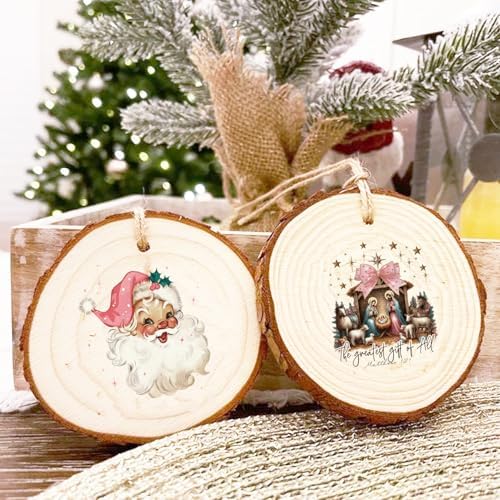 50Pcs Christmas Word Decals Stickers for Crafts UV DTF Merry Christmas Ornament Decals Christ Vinyl Stickers for Ornaments Ball Glass Jars Cups Wood Decor(ho50)