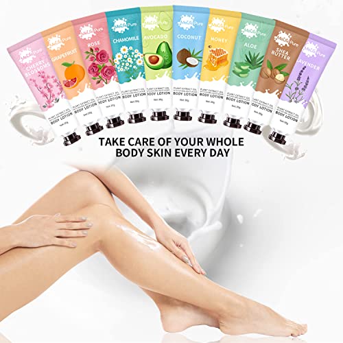 20 Pack Lotion for Women,Body Lotion for Dry Skin, Stocking Stuffers for Women,Christmas Gifts Bulk Gifts,Teacher Gifts,Body Cream Travel Size Natural Fragrance Body Moisturizer With Shea Butter