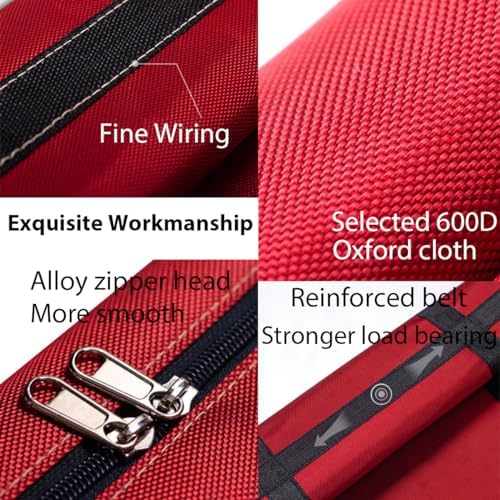 Small Christmas Tree Storage Bag 4Ft/5Ft Heavy Duty Reusable 600D Oxford Fabric Xmas Tree Bag/Container/Holder for Short Artificial Christmas Tree(39" X 12" X 24") Red