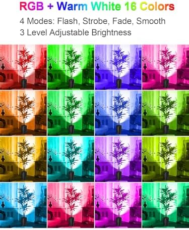 ZUCKEO Indoor Uplighting RGB Floor Can Light LED Spotlight Uplights, 5W Indoor Color Changing Spot Light GU10 Bulb Accent Up Lighting for Plant Corner Christmas, 5.25FT Plug in Cord & Switch, 1 Pack