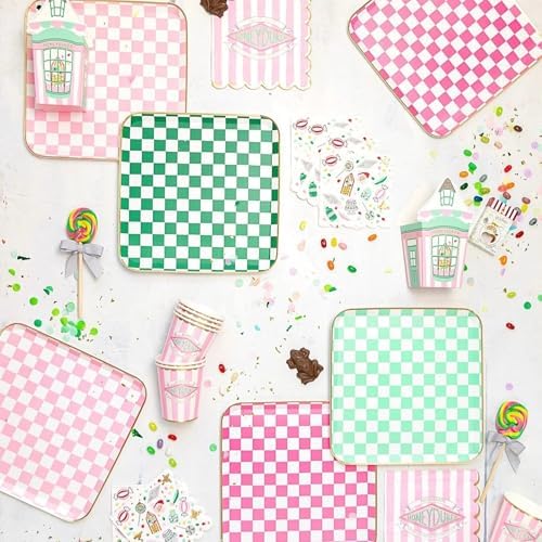 Harry Potter X Bonjour Fête Honeydukes Small Pattern Napkins | 3-Ply Fancy Napkins for Harry Potter Themed Parties | Happy Birthday & Cocktail Decoration | Pack of 24, 5" Fold | Premium Party Supplies