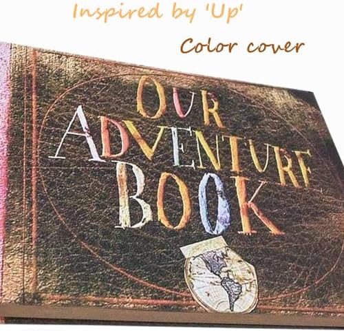 Adventure Book Handcrafted Diary Photo Scrapbook,Tailored for Preserving Cherished Moments,Gift for Couples' Anniversaries,Weddings,Globetrotters,Birthdays,Christmas&Note-taking Gifts Handmade Book