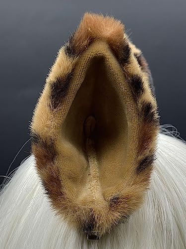 Agymo leopard Fox Wolf Cat Ears Headband, Animal Furry Ears,Christmas Halloween Ears,Gorou Cosplay Costume Accessory