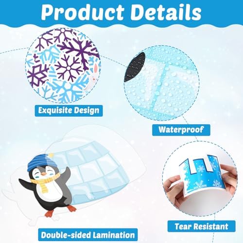 Winter Bulletin Board Decoration Set Snowman Classroom Decorations Be The Reason Someone Smile Today Bulletin Board Christmas Snowflake Penguin Cutouts for Home School Chalkboard Door Wall Decor