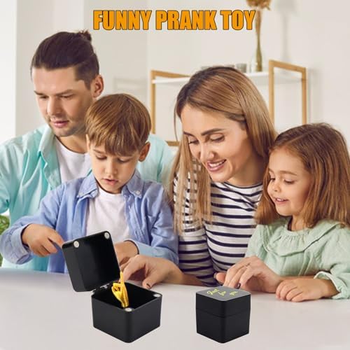 Middle Fun Finger in a Box - Surprise Pop-up Gift for Adults - Christmas Prank for Office Desk and Home Decor (2 PCS)
