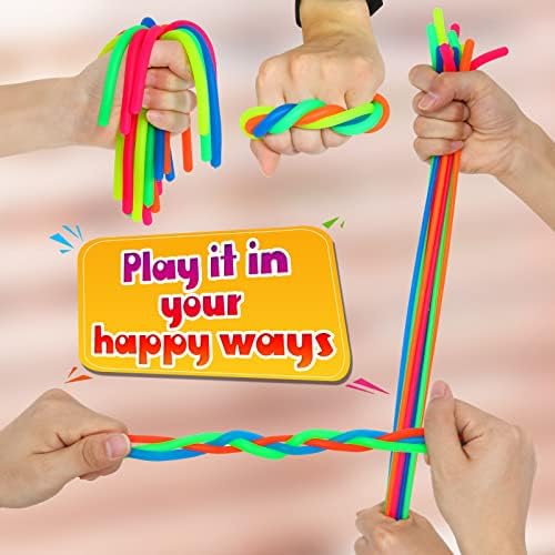12 Pcs Sensory Toys for Kids,Fidget Stretchy Strings for Stress, Anxiety, Sensory Toys Special Needs for Autistic ADHD Autism Children Toddlers Boys Girls,Halloween Christmas Party Favor