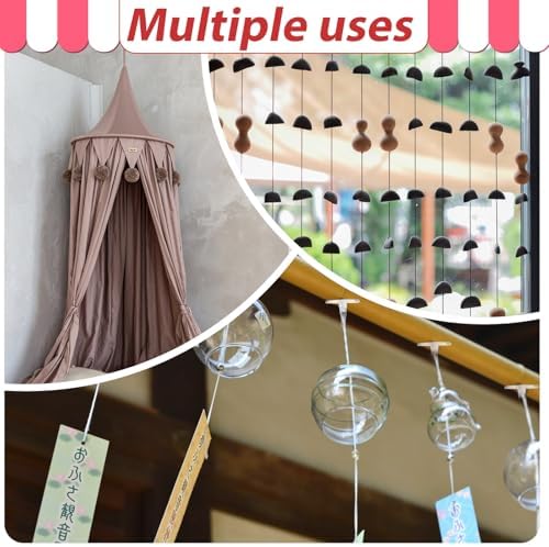 100 Pack Adhesive Removable Transparent Wall Hanger with Hooks, 0.79' Small Disc Sticky Ceiling Hooks for Festival Wedding Halloween Christmas Party Decor