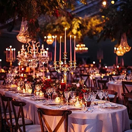 2-Pack Classic Tall Taper Candle Mold,Clear Plastic Pillar Candlestick Mold for Church Christmas Candlelight Dinner Valentine's Day (10.24inch)