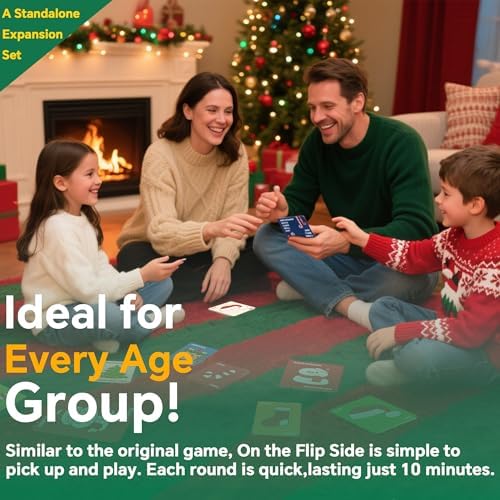 OHOME Stocking Stuffers - Christmas Card Game Snowman Sock Cane Bell Hat for Family Kids Adults Teens Games - Wildly Entertaining & Easy to Learn - 2-8 Players