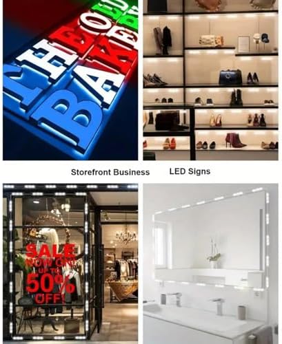 LED Module,Replacement Lights For Inflatables White 20pcs 9.8 Ft 5730 SMD 150LM Per LED Module IP65 Waterproof Christmas Inflatables Light for Letter Sign with Tape Adhesive Backside (White Light)