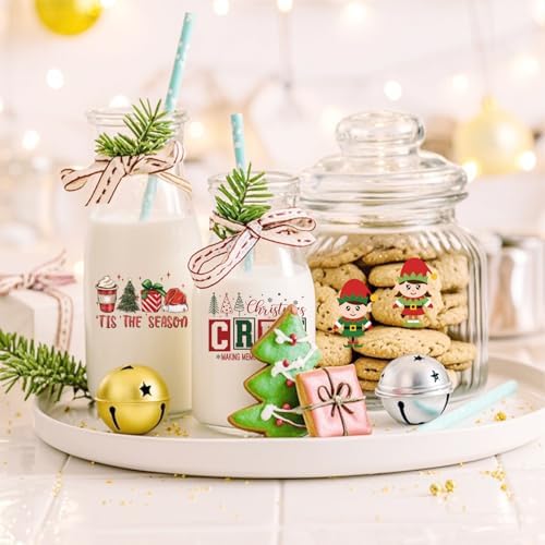 50Pcs Christmas Word Decals Stickers for Crafts UV DTF Merry Christmas Ornament Decals Christ Vinyl Stickers for Ornaments Ball Glass Jars Cups Wood Decor(ho50)