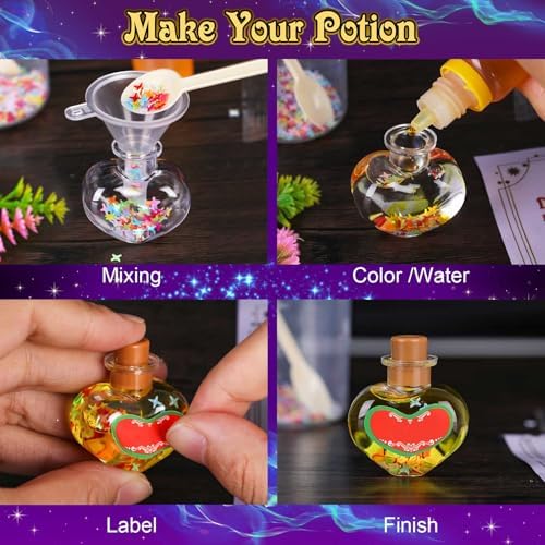 Advent Calendar 2025 for Girls - 24 Days Magic DIY Potion Kit Christmas Countdown Calendar, Halloween Gifts Arts and Crafts Stocking Stuffers Activities Toys for Kids Girl