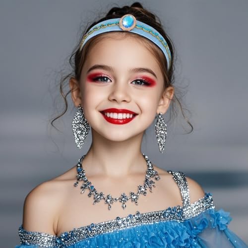 Women Girls Princess Costume Headband Dress Up Headband for Halloween Cosplay Christmas Dress up Accessories