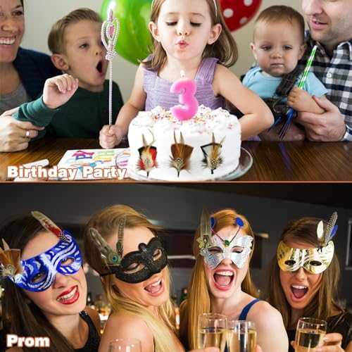 10Pcs Hat Feathers, Natural Feathers Peacock Feathers for Hats, Colorful Feathers Pin Cowboy Hat Feather for Western Cowboy Hats Christmas Party Hats, Feathers Accessories DIY Decorations (10 Style)