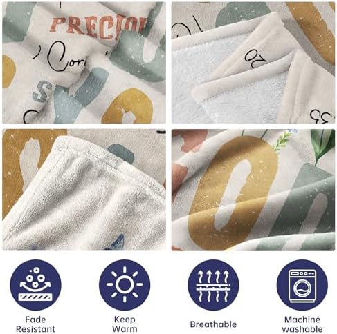 SteadStyle Christian Gifts for Women Birthday - Inspirational Floral Throw, Religious Christmas Birthday Gift, Christian Blanket for Mom Sister Friend Girl, Baptism Confirmation Spiritual Gift for Her