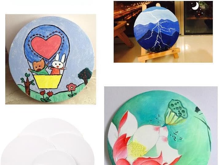 Crafare 6 Inch Round Foam Circles for Crafts 20 Pack 1 Inch Thick Polystyrene Round Discs White for Wedding Holiday Christmas Crafts Making and School Projects DIY