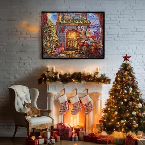 Becko US Christmas Puzzle Advent Calendar 2025 Puzzles for Adults, 1008 Pieces Jigsaw Puzzles, 24 Days Countdown to Christmas Thanksgiving Holidays, Xmas Puzzle as Decorations (Santa Claus)
