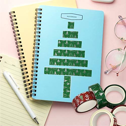 12 Rolls Christmas Washi Tape 0.6" x 16.4ft Silver Foil Merry Christmas Masking Tape Great for DIY Journal, Calendar, Gift Wrapping