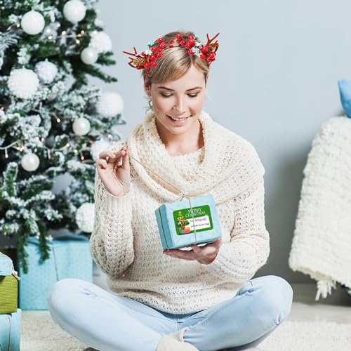 120 PCS Christmas Tags Stickers, Merry Xmas Gift Tags & Labels Christmas Stickers Labels